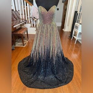 Terani Couture Glamour Black Gown
